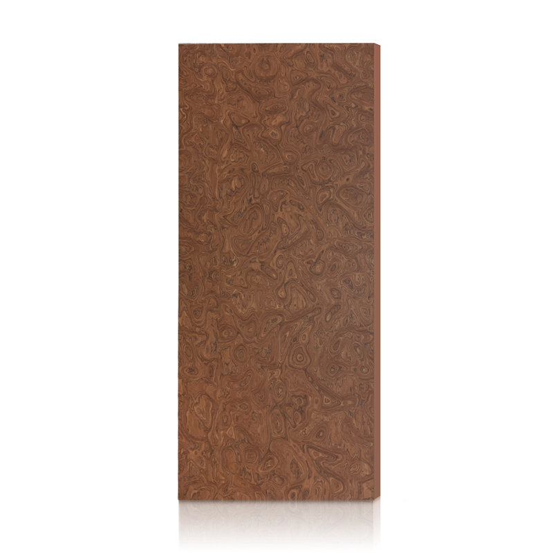 Dark Walnut Smooth Flush Hollow Core Veneer Composite Interior Door Slab, 30" x 80"