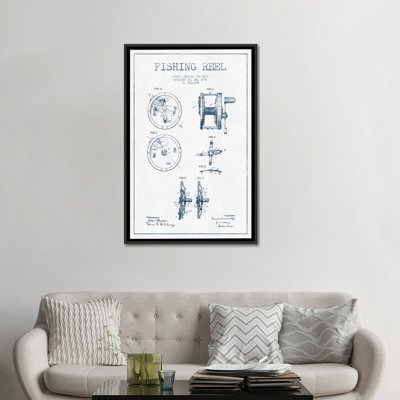 « e.c. vom hofe », reproduction d’art sur toile, "" , impression sur toile blanc/bleu