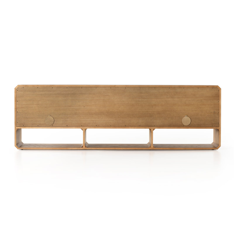 Caspian TV Stand for TVs up to 85", Natural Ash