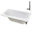 Baignoire de trempage en acrylique 60 po x 32 po, drain inclus-97544701