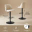 Chaise de bar pivotante à hauteur réglable-129680701