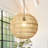 Azie 1 - Light 18" Wide Single Globe Rustic Bohemian  Woven Bamboo/Iron Pendant-712742746