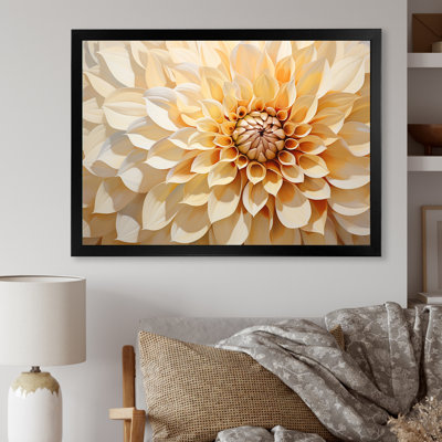 Minimalism Dahlia - Dahlia Canvas Art Print