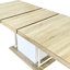 Table de salle à manger extensible de 160 à 200 cm, attrait en bois vieilli, 6 à 10 invités, chêne blanc, table de construction, saveur, sièges, structure solide