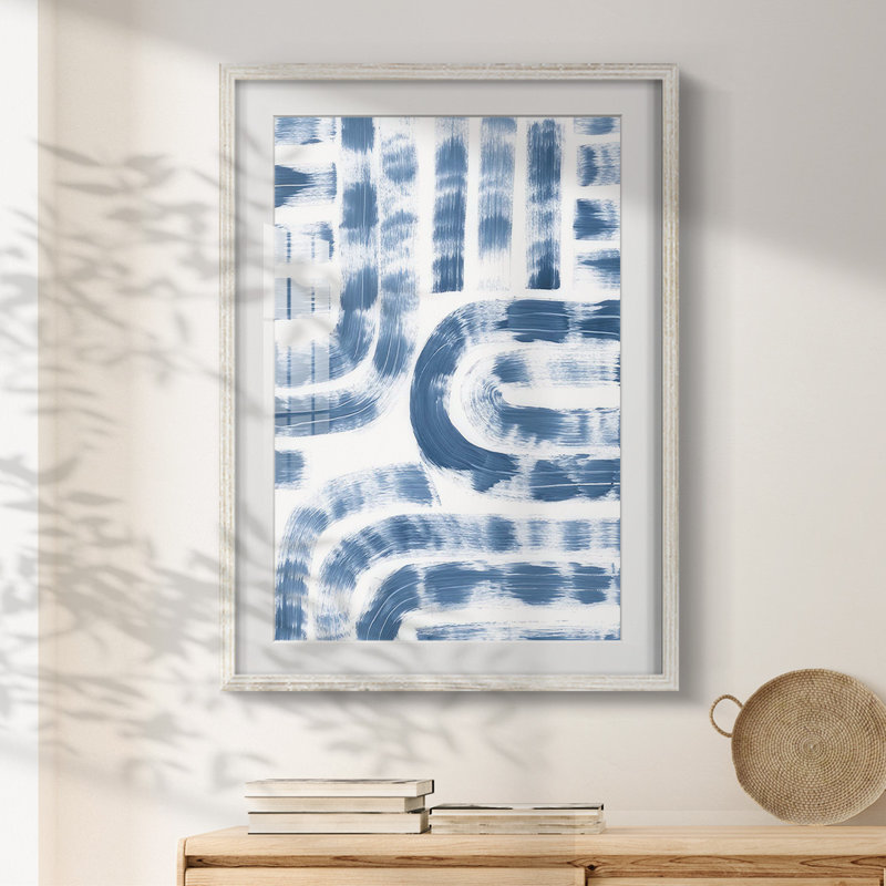Dye Maze II -Framed Print, Natural, 25.5" H x 17.5" W