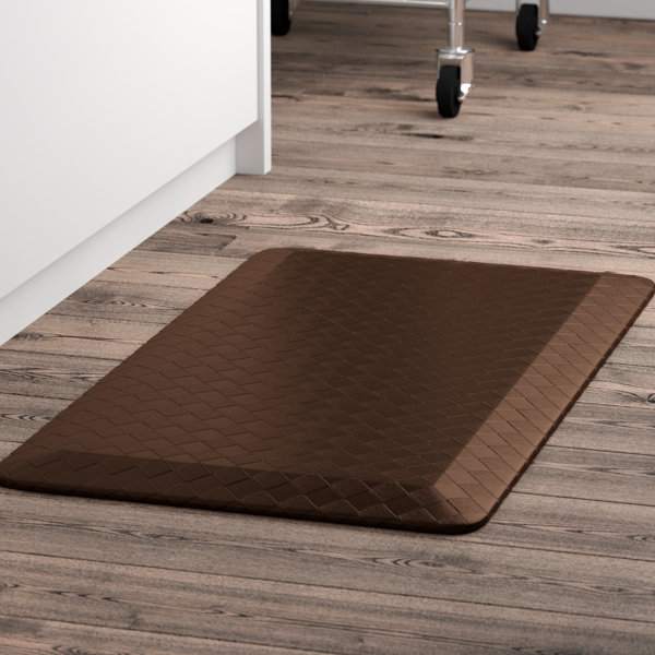 Kitchen Mats Cushioned Anti Fatigue 2 Piece Set, Pvc Waterproof Leather Non  Slip Washable Kitchen Rug For Floor Mat Heavy Duty Standing Mat(45*75+45*1