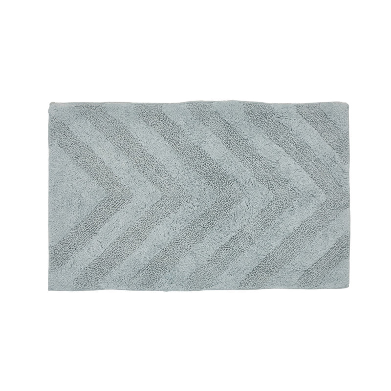 Tapis pour salle de bain 100% coton Branston 1990 GSM avec envers antidérapant Browton, Contour 20 po x 20 po, Bleu
