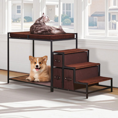 Furniture Dog Beds Under The Stairs Wooden Pet Stairs From