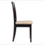 Ensemble de 2 chaises d'appoint à dossier cappuccino et beige en treillis-121117611