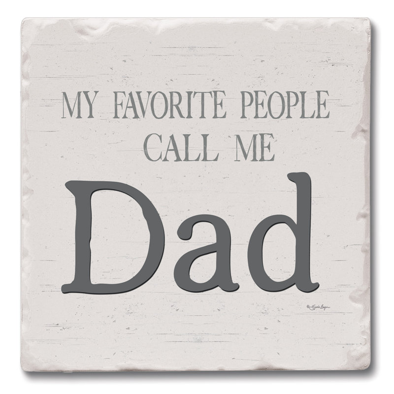 Thirstystone Dad Favorite 4-Pack Tumbled Tile Stone Coasters