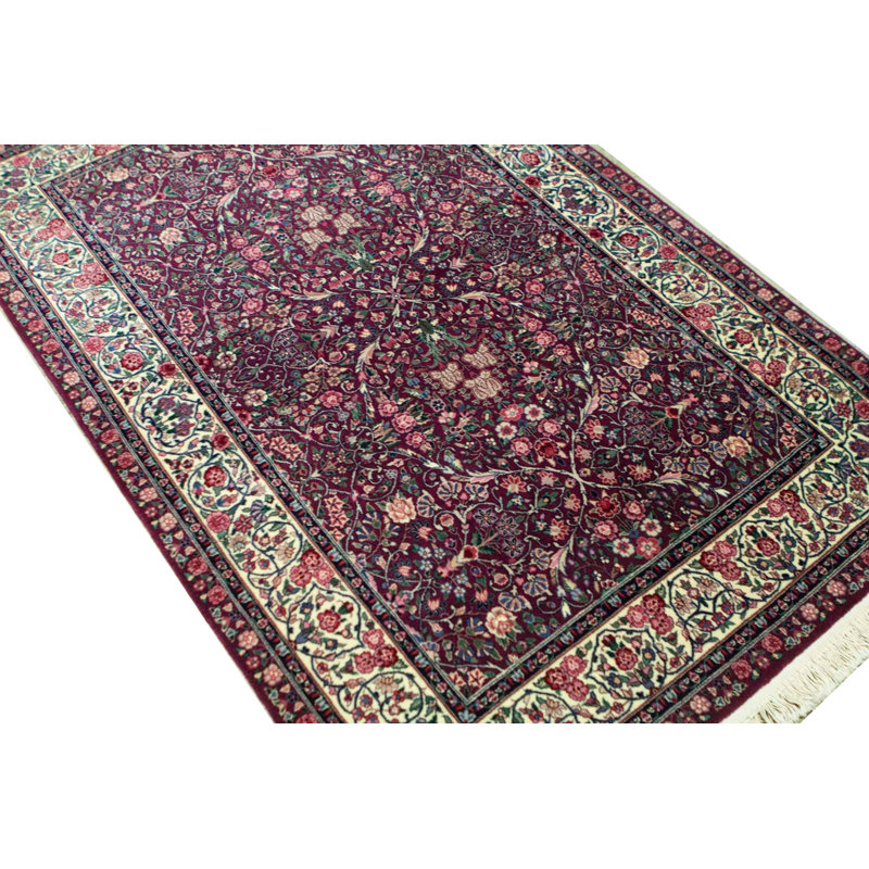 Tapis rouge noué à la main de haute qualité