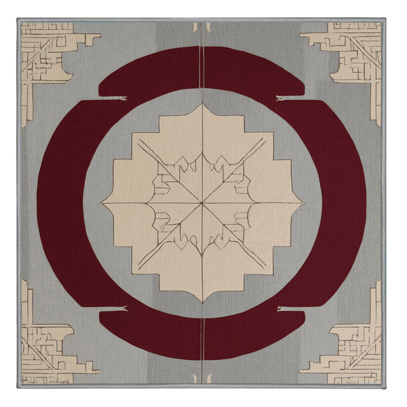 Axis Harmony Rug, Square 6'