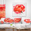 Coussin décoratif à la main avec des éclaboussures floral rose-30744425-30744429