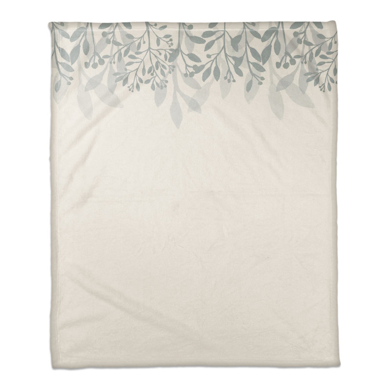 Hand Woven Throw Blanket, Blue/White