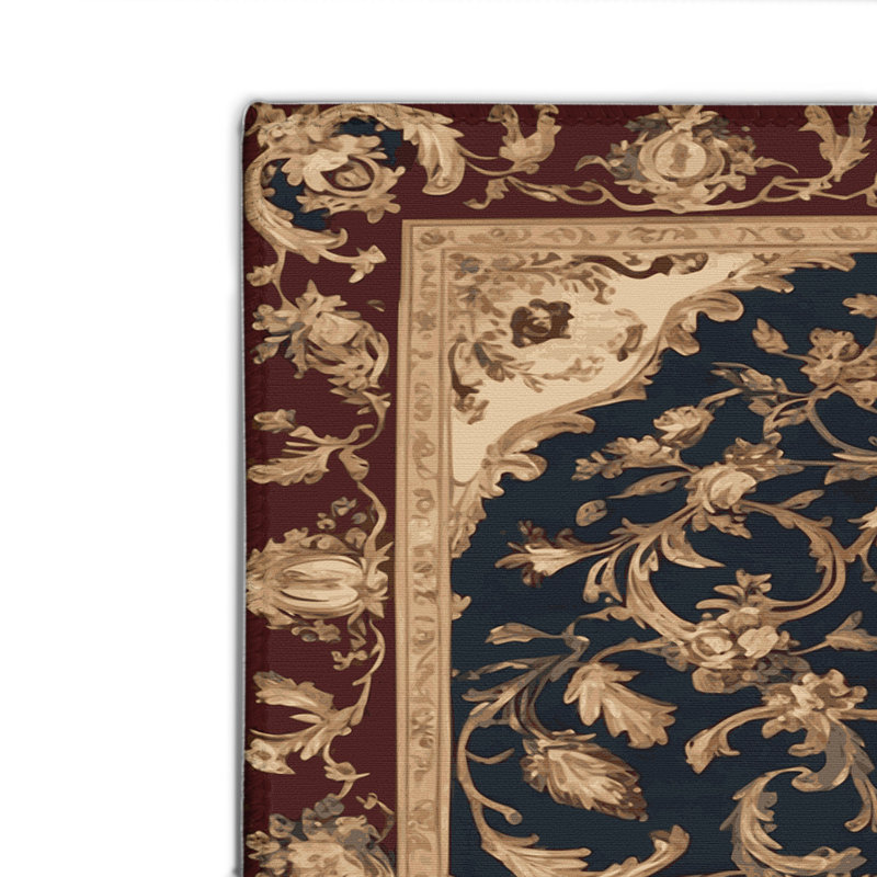 Tapis noir français intérieur et extérieur, Rectangulaire 2 pi x 3 pi