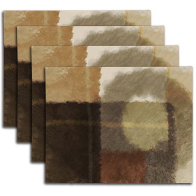 Polyester Abstract Rectangle Placemat