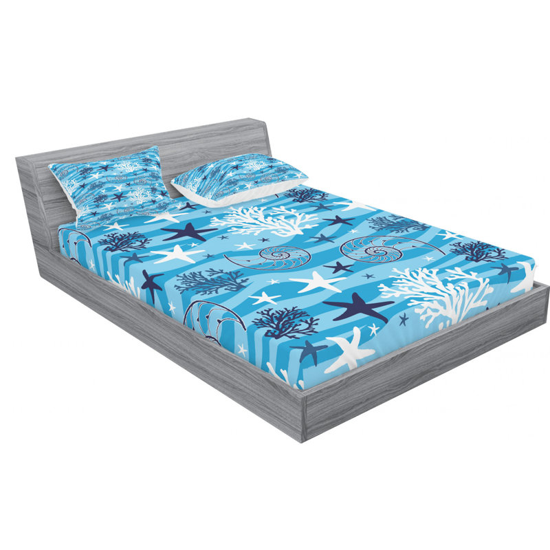 Microfiber Sheet Set, Queen Sheet Set with Fitted Sheet