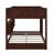 Queen Over Queen Solid Pine Wood Bunk Bed – Built-In Storage Cabinets, Charging Station, Ladder & Safety Guardrails-1584680145