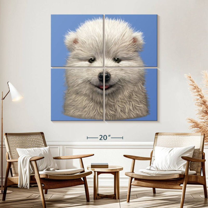Brampt Samoyed Puppy, 57" H x 57" W