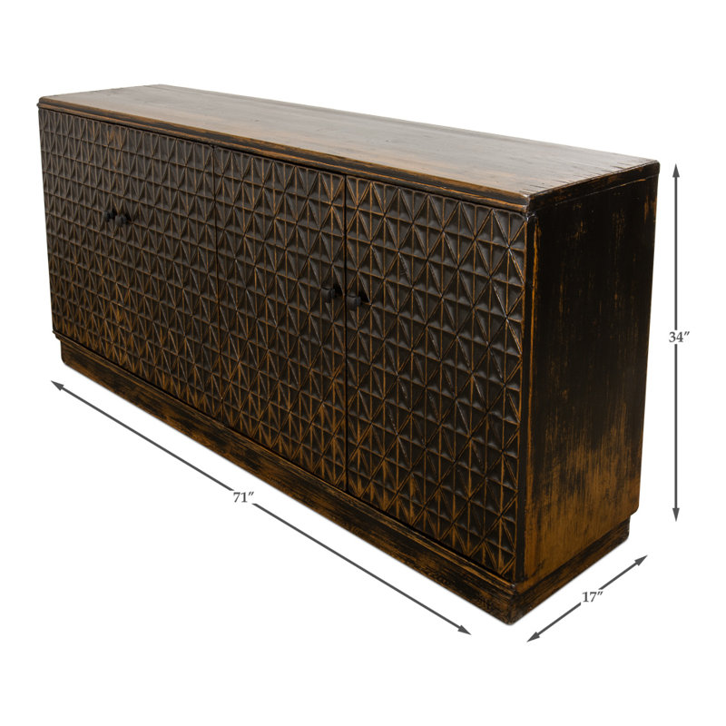 Monahans 71'' W Solid Wood Sideboard