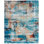 Abstract Area Rug in Blue