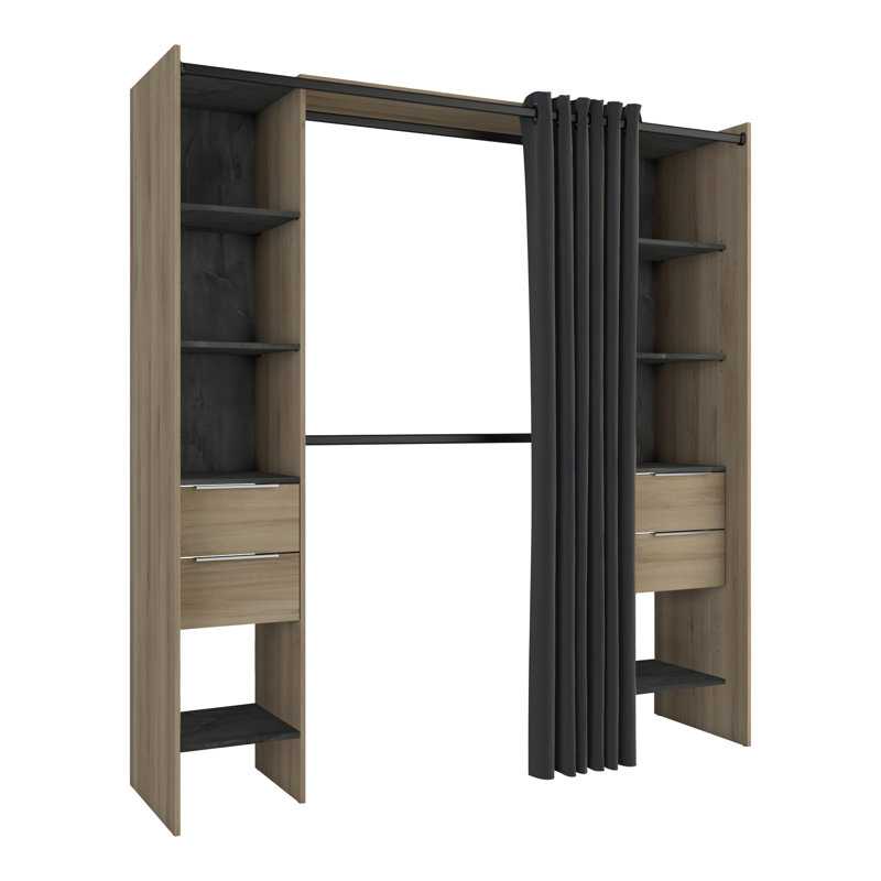 Spinney 126cm - 190cm Closet System