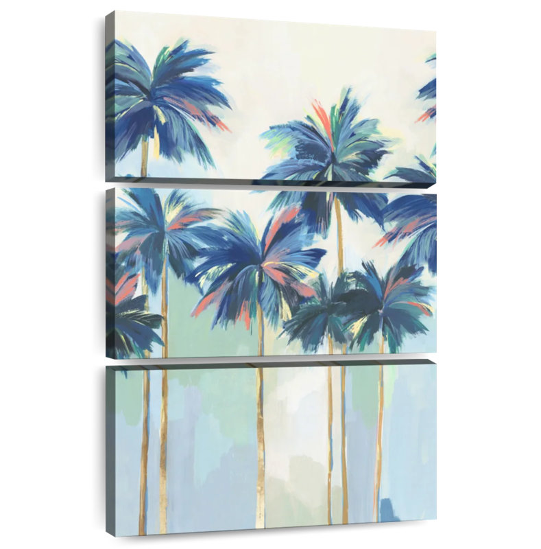 Harnek Sunset Teal Palms I