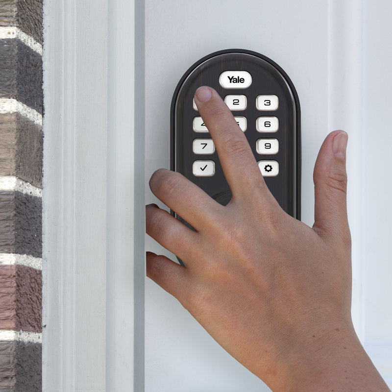 Assure Lock Push Button Deadbolt, Oil Rubbed Bronze
