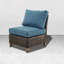 Chaise de patio en osier avec coussins amovibles Umeh-94890995
