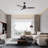 52'' Exton 3 - Blade LED Smart Standard Ceiling Fan with Wall Control and Light Kit Included.-675026507