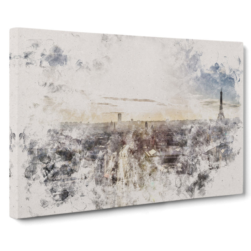 Paris Skyline Vol.3 - Wrapped Canvas Print, 40cm H x 60cm W x 3cm D