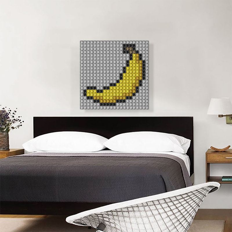 «Yellow Banana Fruit», impression sur toile tendue, H 26 po x l 26 po x P 0,75 po