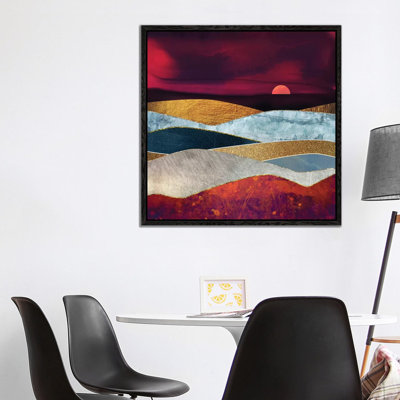 Crimson Sky - Print on Canvas