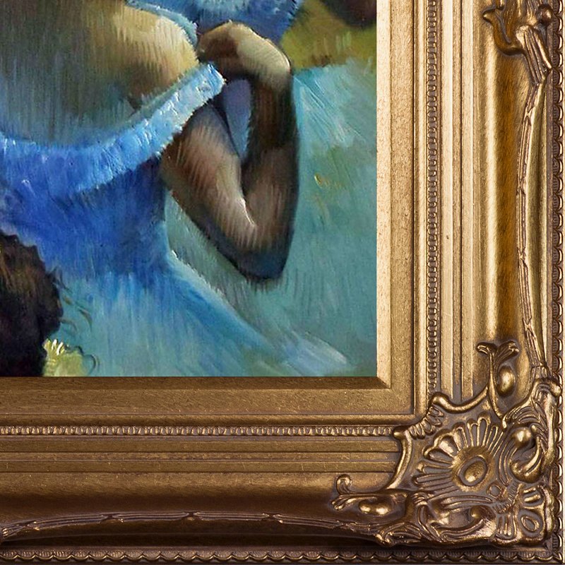 «Blue Dancers» par Degas, peinture encadrée, H 34 po x l 34 po x P 2 po, Renaissance