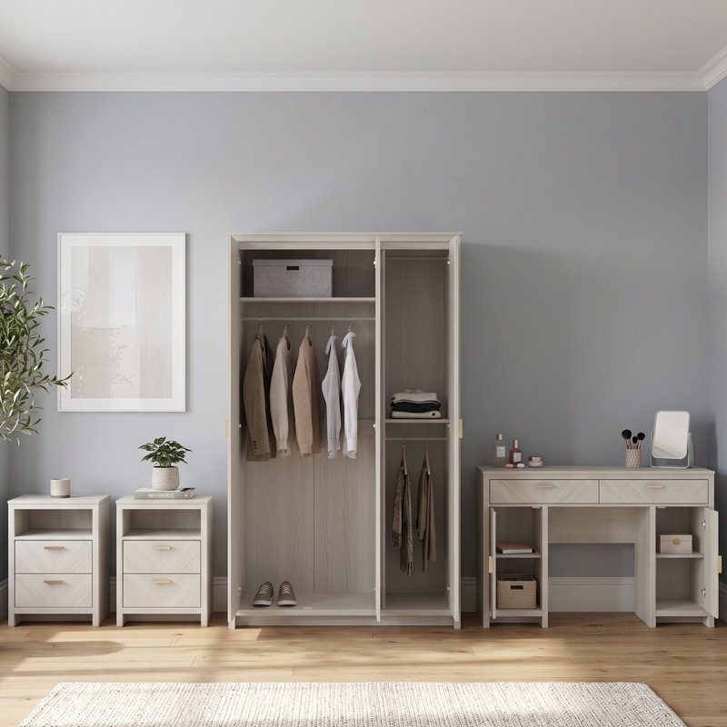 Bonny Harmony 4 Piece Bedroom Set, New White