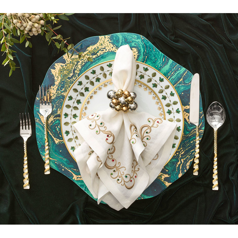 Bauble Napkin Ring, Gold/Silver