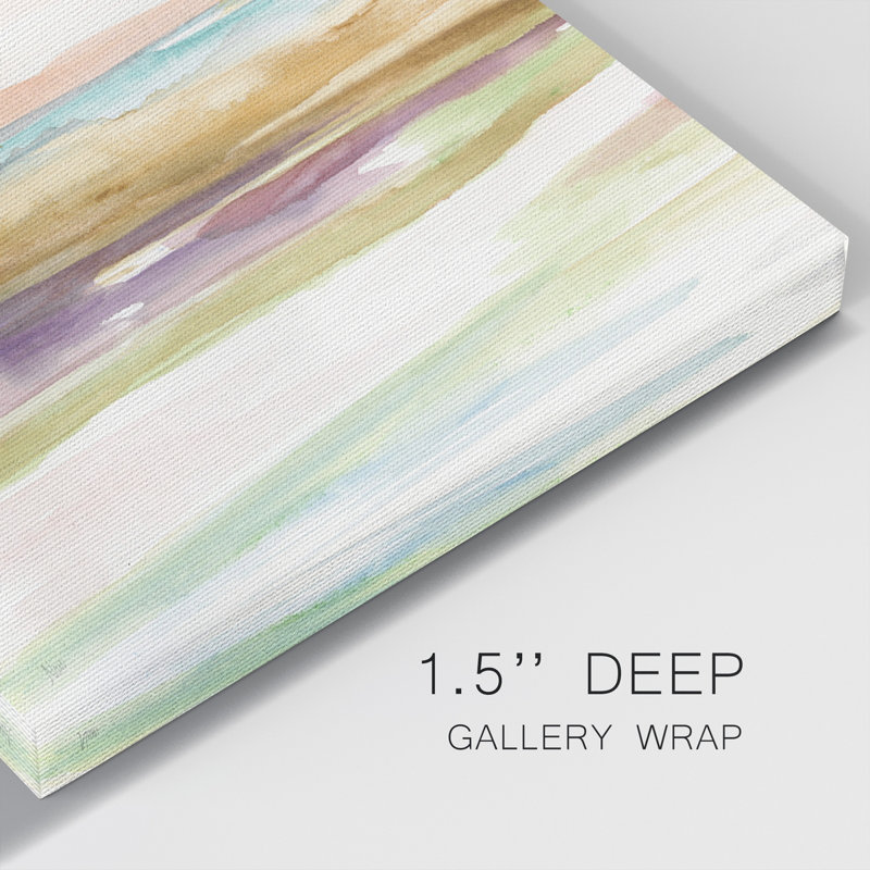Spectrum Sunset II - ensemble de 3 peintures sur toile tendue, H 12 po x l 24 po x P 1 po