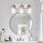 3-Light Vanity Lights, Bathroom Light Fixture, LED Dimmable Modern Wall Lighting Over Mirror With Bubble And Clear Glass Shade For Hallway, Bedroom. (Integrated LED Bulbs Included)-1799342435