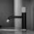 Stylish Bathroom Basin Faucet - Black And Silver With Ceramic Filler To Rust Corrosion Tarnishing Fingerprint Easy Water Flow Adjustment Manual Operation Deck Mounted Installation Handle Brass Sink