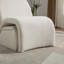 Fauteuil d'appoint avec repose-pieds Modern Chenille-700148717