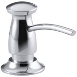 Transitional Design Refillable Soap Dispenser, Lotion Dispenser for Bathroom or Kitchen