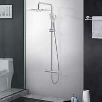 Bad Verdeckte Dusche Panel Wand Montiert Thermostat Temperatur Regelventil  Wasserhahn Mischbatterie Decke Dusche Kopf Regen Mist332g Von 296,26 €
