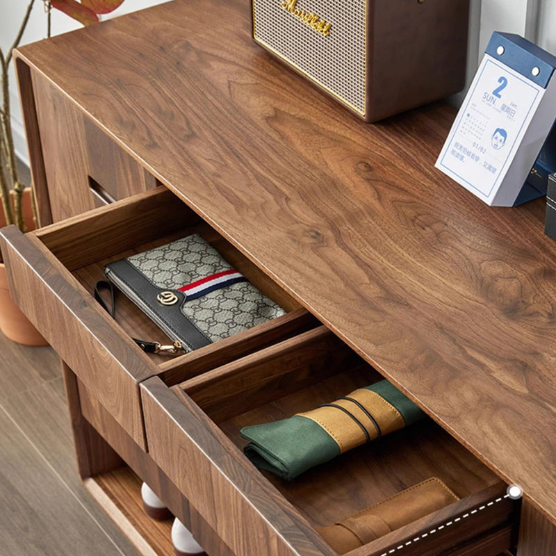 Range-chaussures moderne en bois avec rangement