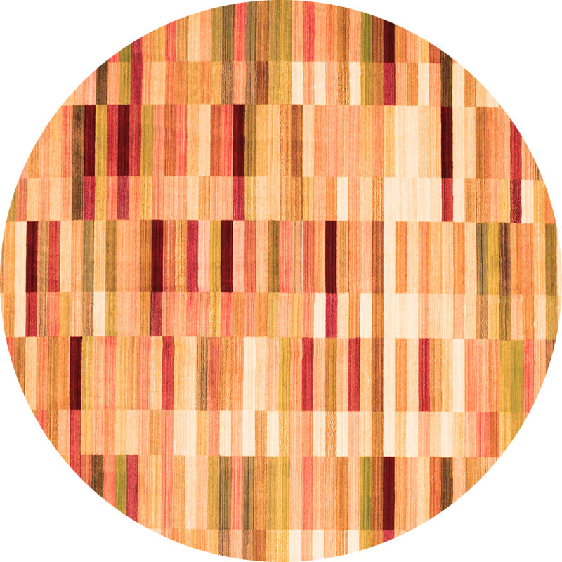Tapis contemporains orange 539, Rond 8 pi