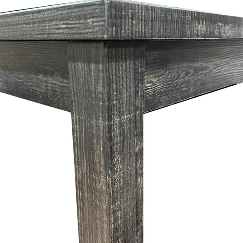 Ensemble de salle à manger 5 pièces pour comptoir transitionnel, table de salle à manger carrée 36 pouces avec 4 tabourets capitonnés à hauteur de comptoir, gris anthracite