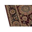 Tapis oriental en laine noué à la main Manchuria vin / noir / beige