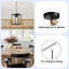 Luminaire suspendu noir à une tête