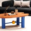 Table basse en bois massif au design créatif-106815815-106815813