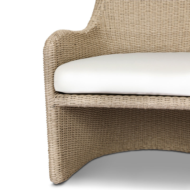 Blaire Outdoor Lounge Chair, Vintage White
