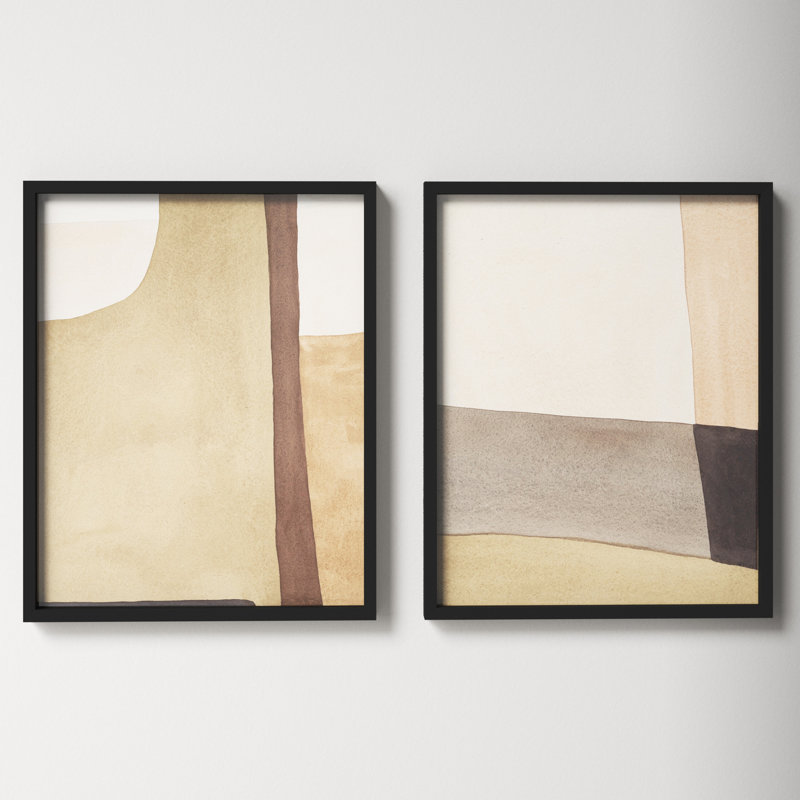 Overlapping By 2 by Julia Balfour, Black Framed, 20" H x 16" W x 1.25" D